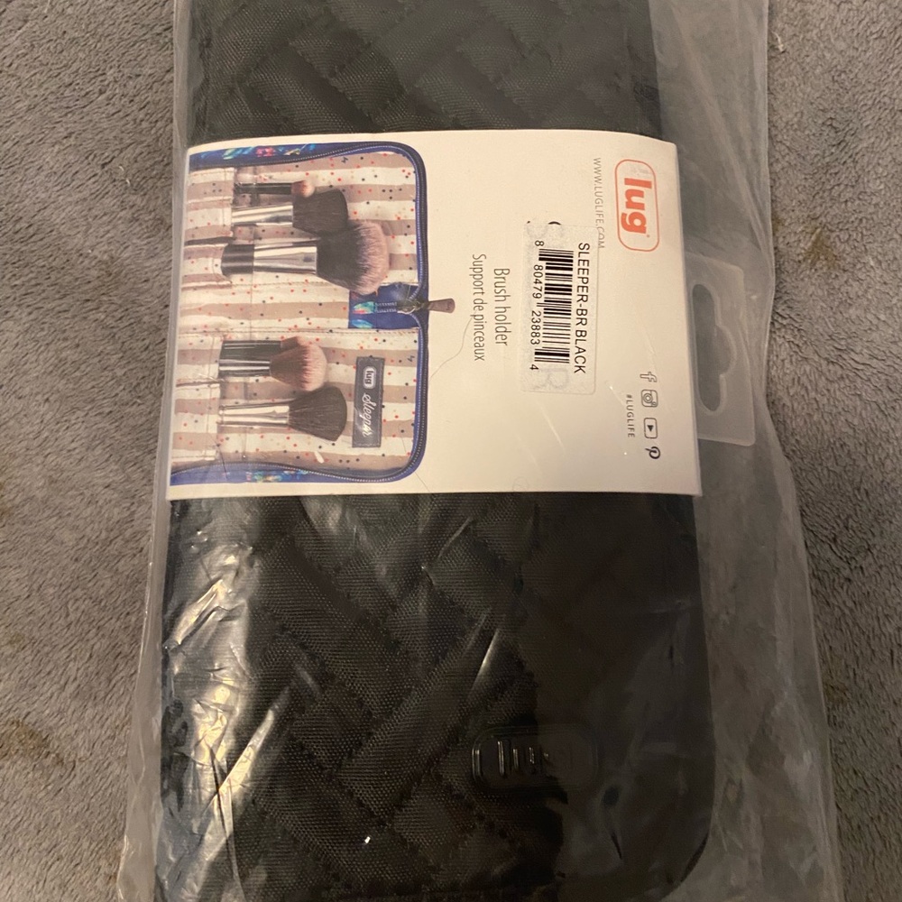 Lug Sleeper Brush Case Midnight Black NWT